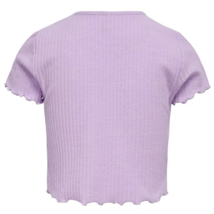 T-Shirt violet fille Only Kids Konnella vue 2