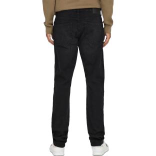 Schwarze gerade Jeans Herren Only & Sons Sweft Regular Black Ansicht 0