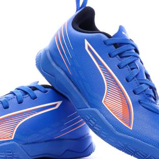 Zapatillas de fútbol azules para niño Puma Ultra 6 Play ver 0