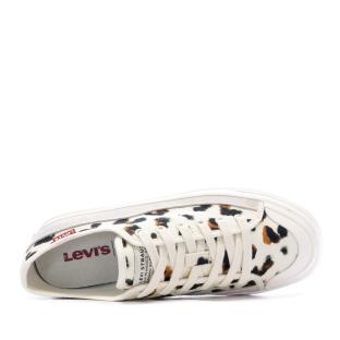 Baskets Blanche Femme Levi's Square Low S Off White vue 4
