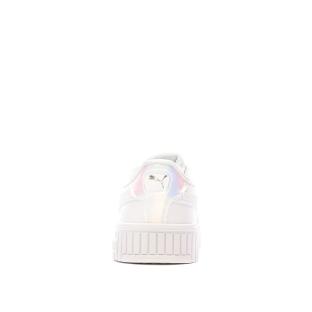 Baskets Blanches Fille Puma Carina 2.0 Holo vue 3