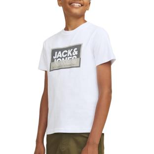 T-Shirt Blanc Garçon Jack & Jones Cologan pas cher