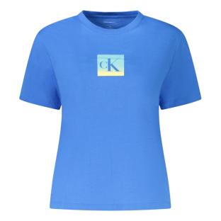 T-Shirt Bleu Femme Calvin Klein Jeans Classic pas cher