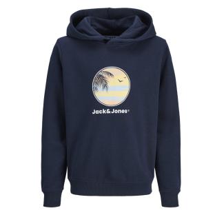 Sweat Marine Garçon Jack and Jones Hood vue 0
