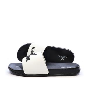 Claquettes Blanc/Noir Homme Kaporal Baporal vue 0