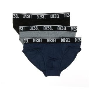 x3 Slips Noir/Gris Homme Diesel Mutande pas cher