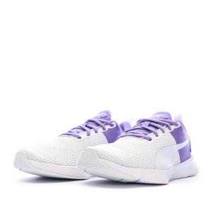 Baskets Violette/Blanche Fille Puma Flyer Runner Jr vue 6