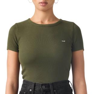 T-shirt Kaki Femme Levi's Hayes Tee Blues vue 0