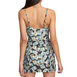 Robe Imprimé Noir Femme RVCA United vue 2