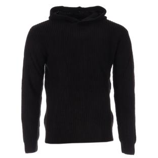 Pull Noir Homme Paname Brothers 1013 pas cher