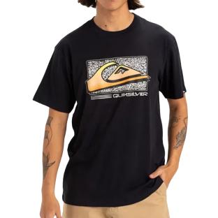 T-shirt Noir Homme Quiksilver Retro Fade Yem vue 0