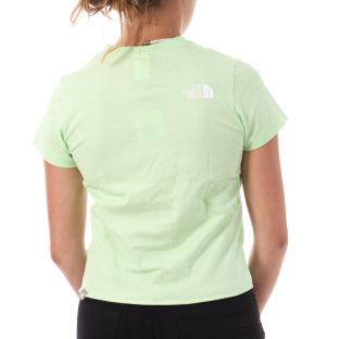 T-shirt Vert Femme The North Face W Coordinates vue 2