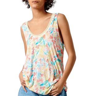 Débardeur Blanc à fleurs Femme Kaporal FREDA vue 0
