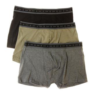 Lot de 3 Boxers Vert/Gris/Noir Homme Dim D6596 pas cher