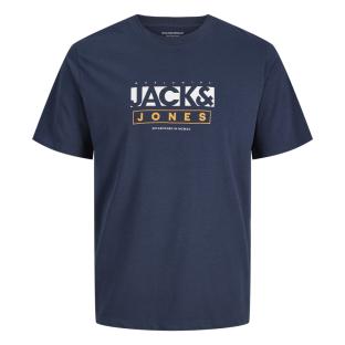 T-Shirt Marine Homme Jack & Jones Jorsevens vue 0