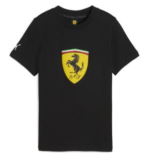 T-Shirt Noir Garçon Puma Ferrari Kids Colored vue 0