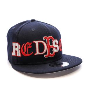 Casquette Marine/Rouge Homme New Era Team Typography vue 0