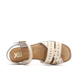 Sandales Blanc/Beige Femme Xti 143868 vue 4