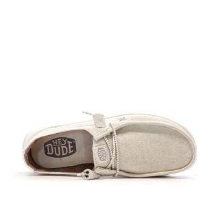 Chaussures Beiges Femme Hey Dude Wally Sport Mesh vue 4