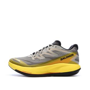 Chaussures de Running Grises/Jaunes Homme Salomon Phantasm 2 pas cher