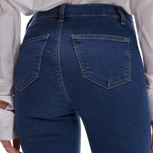 Jean Bleu Femme Topshop Joni Hr Skinny vue 3