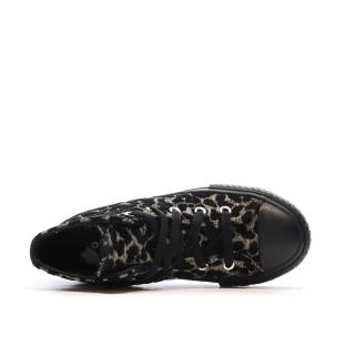 Baskets Noires à Motifs Fille Converse Chuck Taylor All Star Eva Lift vue 4