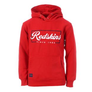 Sweat Rouge Garçon Redskins Hoodie pas cher