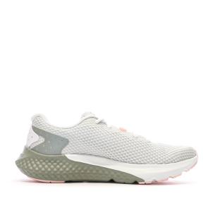 Chaussures de Running Blanc/Gris/Rose Femme Under Armour Charged Rogue 3 vue 2