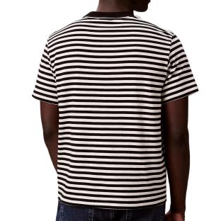 T-Shirt à Rayure Noir/Écru Homme Calvin Klein Jeans 20s Stripe vue 0
