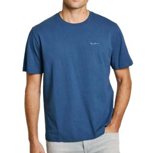 T-shirt Bleu Homme Pepe jeans Connor pas cher