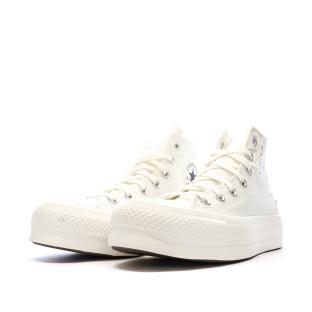 Baskets Blanches Femme Converse Chuck Taylor All Star Perles vue 6