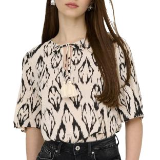 Blouse Beige/Noir Femme JDY Bree pas cher