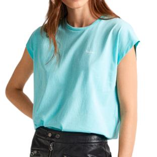 T-shirt Turquoise Femme Pepe jeans Lory pas cher
