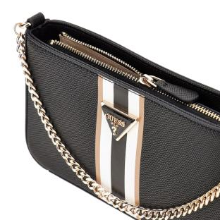 Sac à main Noir/Blanc Femme Guess Noelle vue 3