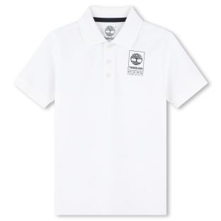 Polo Blanc Garçon Timberland T60061 vue 0