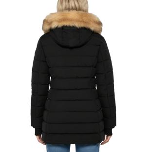 Parka Longue Noir Femme Schott GARDENAW vue 3