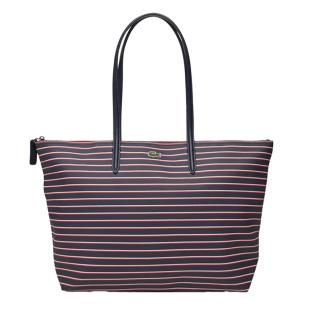 Sac cabas Marine Femme Lacoste L.12.12 Concept Striped vue 0