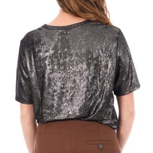 T-Shirt Noir Femme JDY Panther vue 2