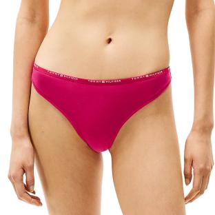 String Rouge Femme Tommy Hilfiger Thong UW0UW05741 pas cher