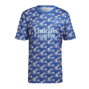 Arsenal Maillot Prematch Bleu Homme Adidas TFL 21/22 pas cher