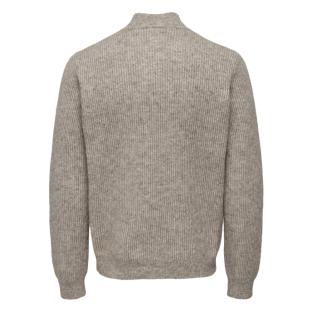Pull Marron Homme Only & Sons Tegan Vintage vue 2