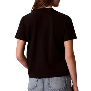 Camiseta negra de mujer Calvin Klein Jeans Classic Script ver 0