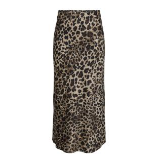 Jupe Longue Marron Léopard Femme Only Chigo vue 3