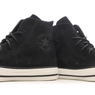 Baskets Noires Femme Converse Chuck Taylor All Star Mono Suede vue 7