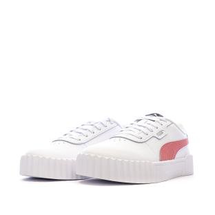 Baskets Blanche/Rose Fille/Femme Puma Carina 3.0 vue 0