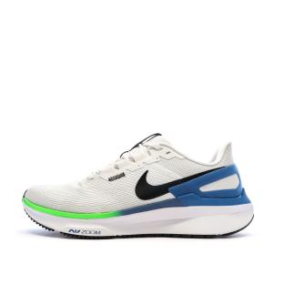Chaussures de Running Blanc/Bleu Homme Nike Air Zoom Structure 25 pas cher