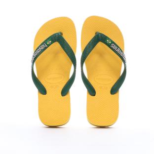 Tongs Jaune/Verte Homme Havaianas Brasil vue 0