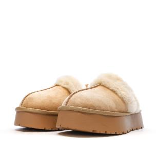 Sabots fourrés à élastique Beige Femme Xti Microfiber vue 6