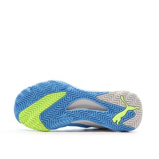 Chaussures de Padel Bleu Clair/Vert Homme Puma Nova Court vue 5