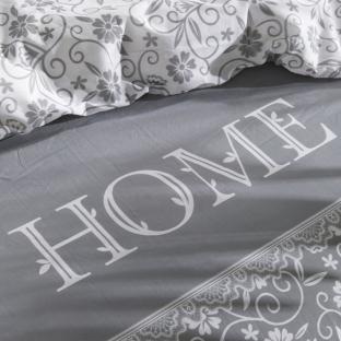 Parure de lit coton uni CHARME Gris Today 220x240 vue 0
